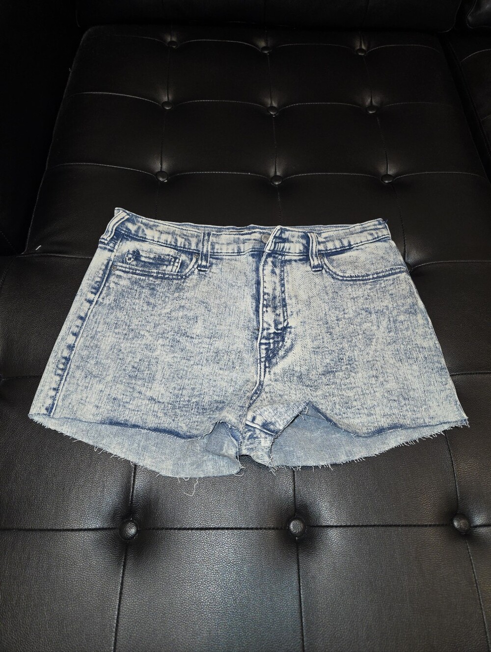 Light Blue Acid Wash Denim Women’s Shorts